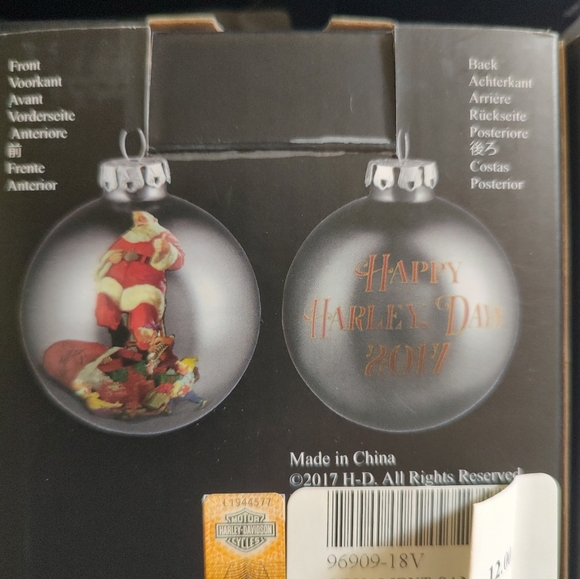 2007 - 2020 Dated Harley-Davidson Christmas Ball Ornaments - Picture 15 of 16